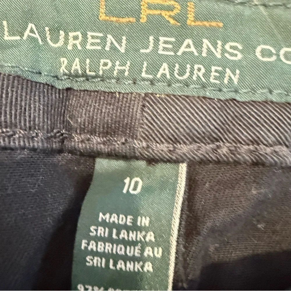 LRL Ralph Lauren Women’s Jeans Sz 10 Black Modern Wax Coated Leather-like NWOT